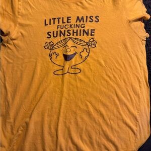 Little Miss fucking  Sunshine T-Shirt - Yellow